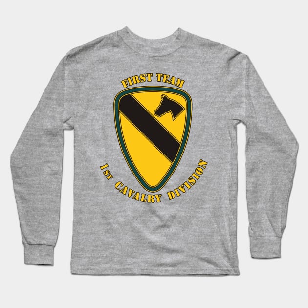 1st Cavalry Division Long Sleeve T-Shirt by MBK